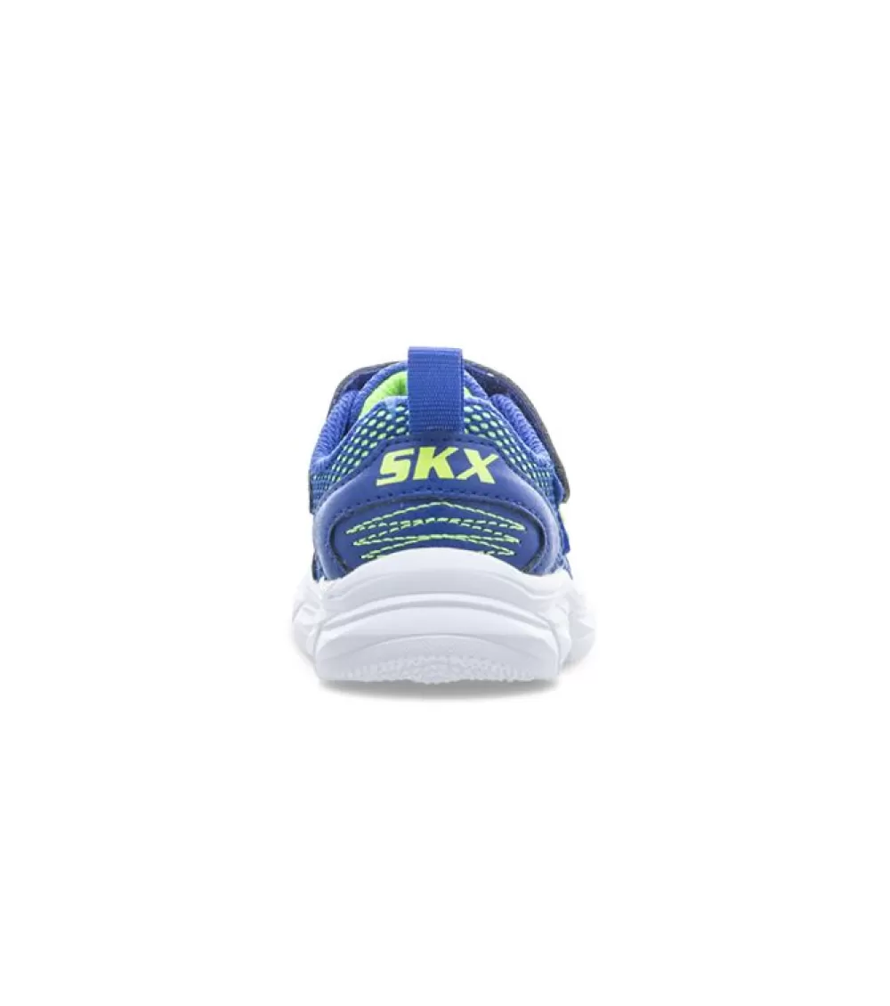 Sale Skechers Advance Intergrid Kids Blue Lime