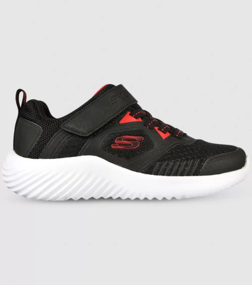 Shop Skechers Bounder Voltvor (Ps) Kids Black Red