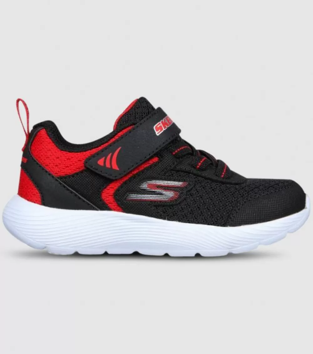 Hot Skechers Dyna Lite Retler (Td) Kids Black Red