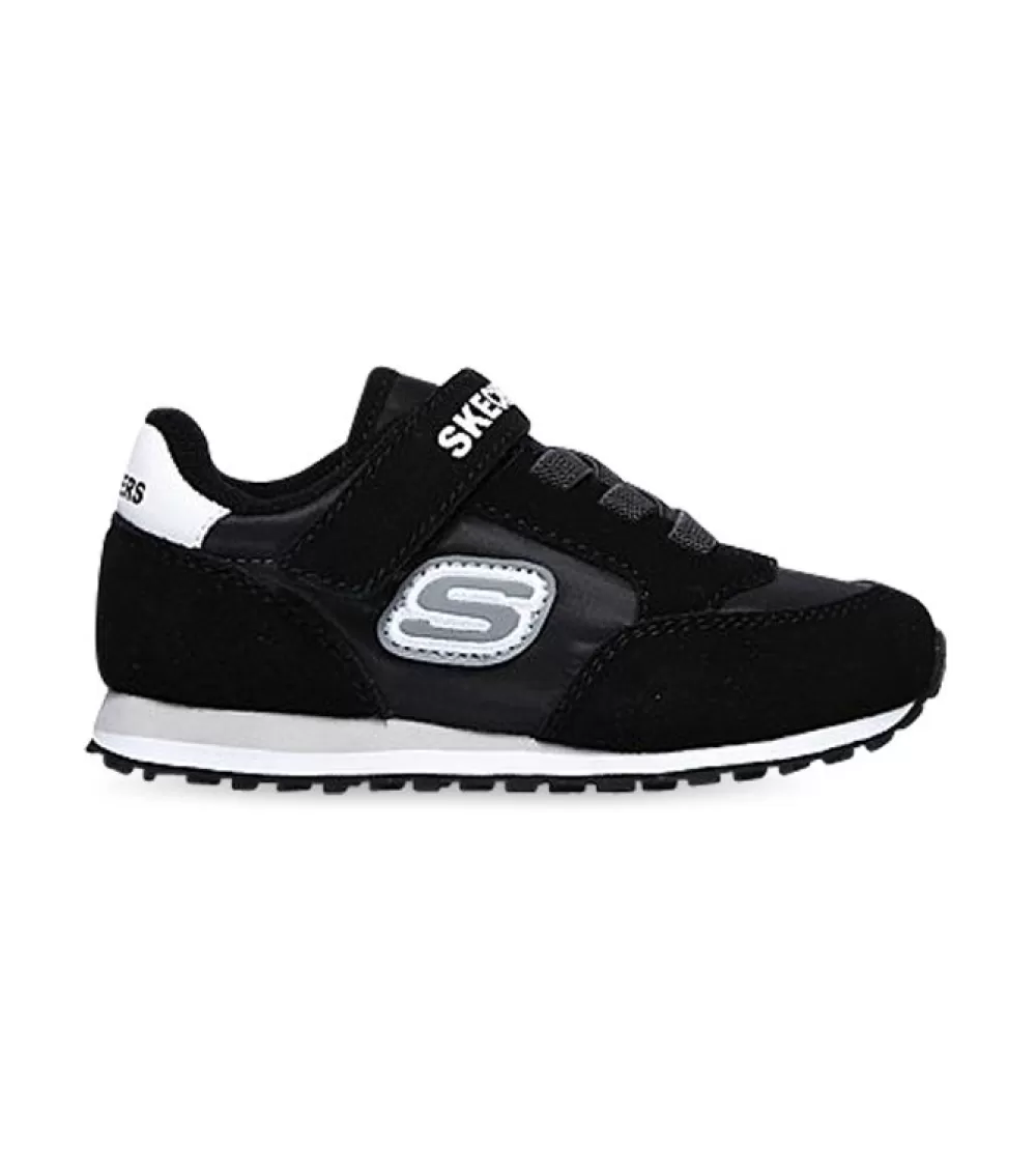 Cheap Skechers Retro Sneaks Gorvox (Td) Kids Black Charcoal