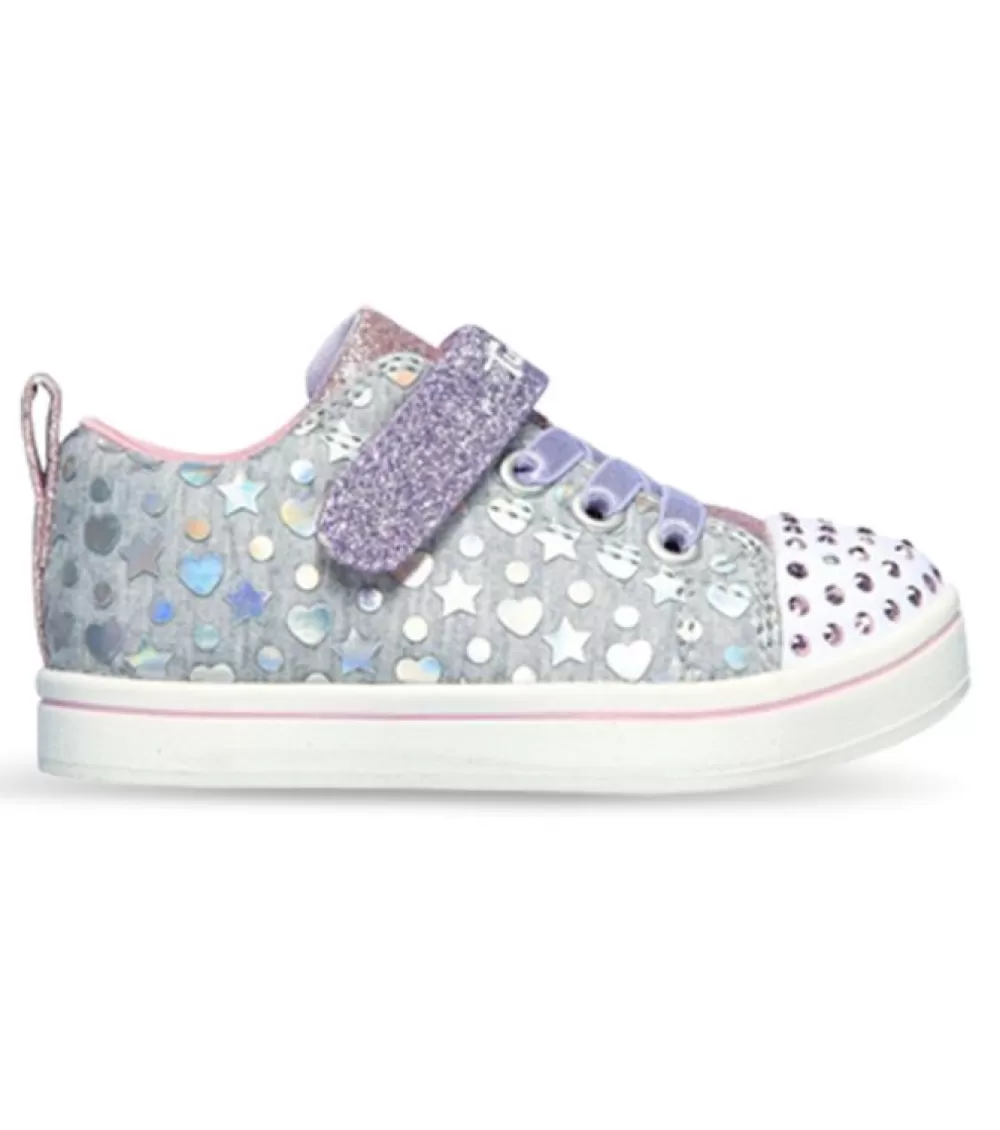 Sale Skechers Sparkle Rayz Heather & Shine (Ps) Kids Grey Multi