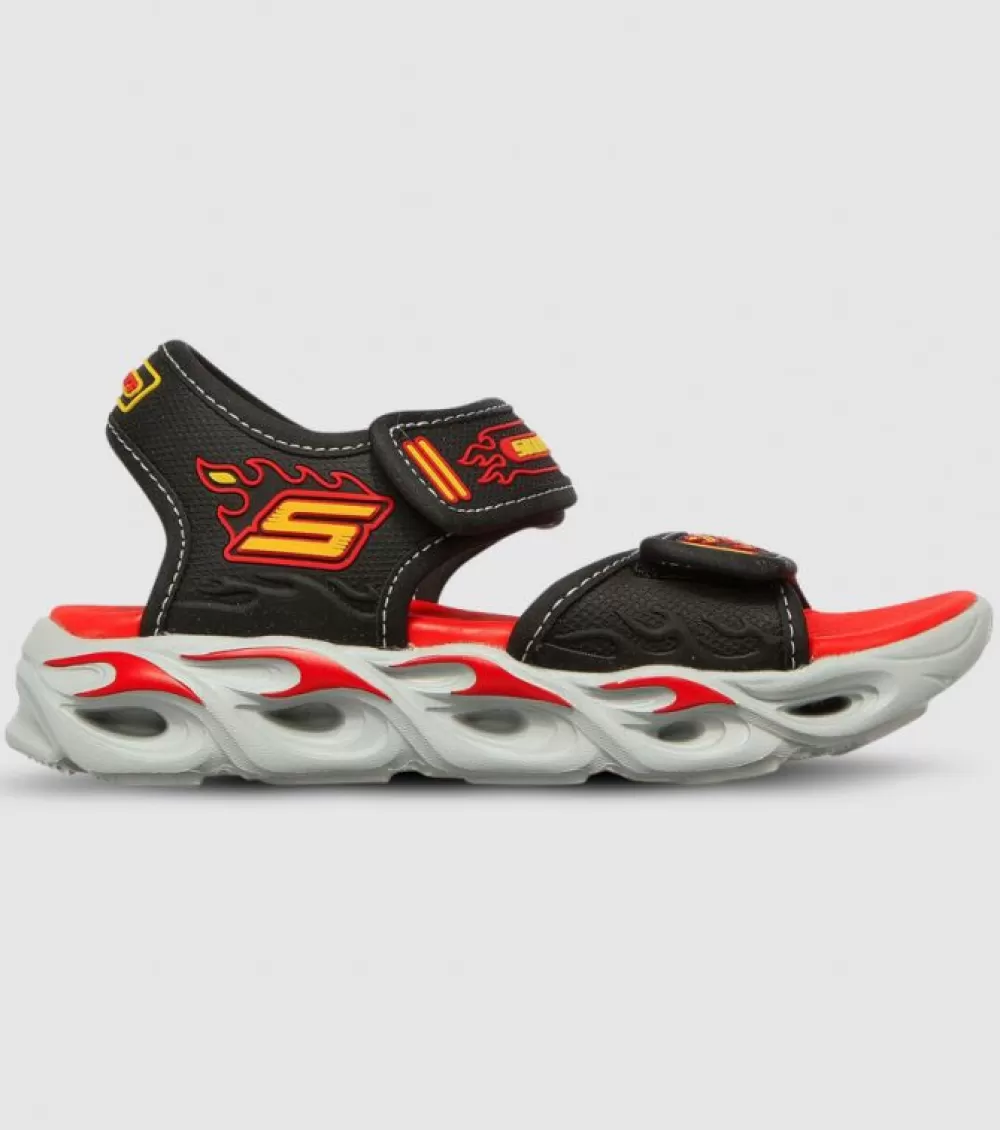 Store Skechers Thermo Splash Heat Flo (Ps) Kids Black Red