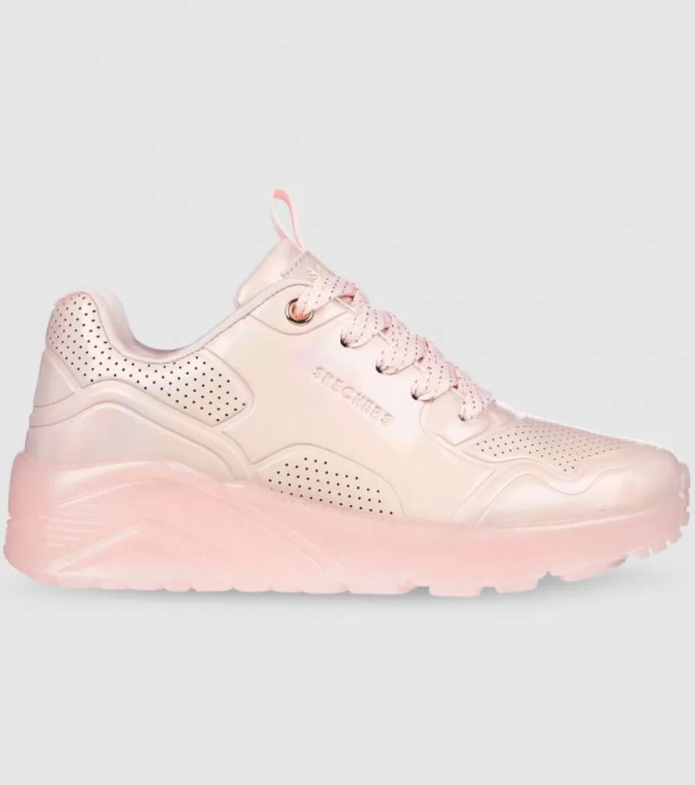 Cheap Skechers Uno Ice Prism Luxe Kids Light Pink