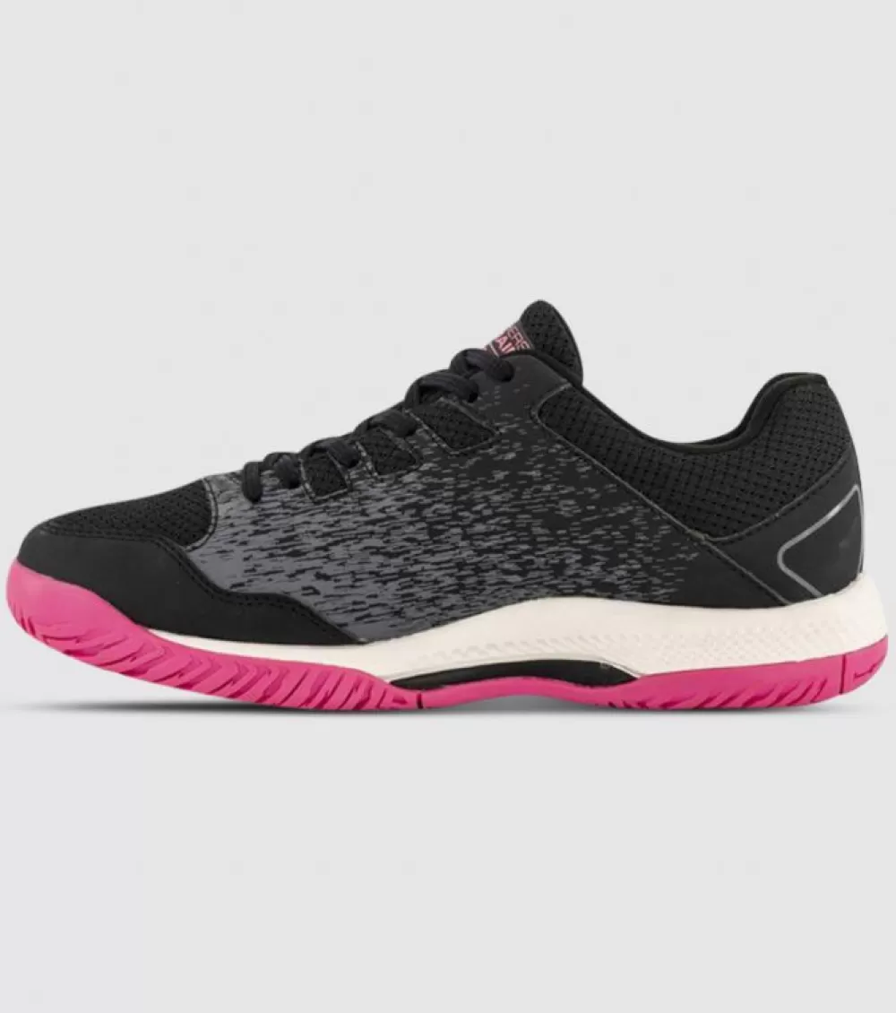 Cheap Skechers Viper Court Womens Netball Shoes Black Pink