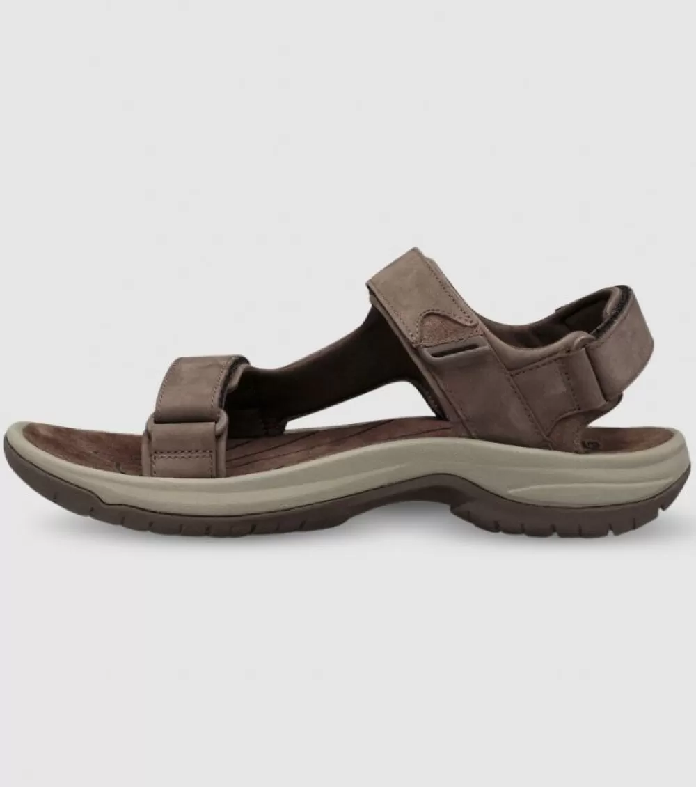 New Teva Tanway Leather Mens Chocolate Brown