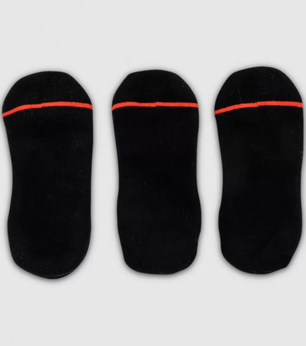 Outlet TAF Brand The Athletes Foot Active Invisible Socks 3 Pack Black