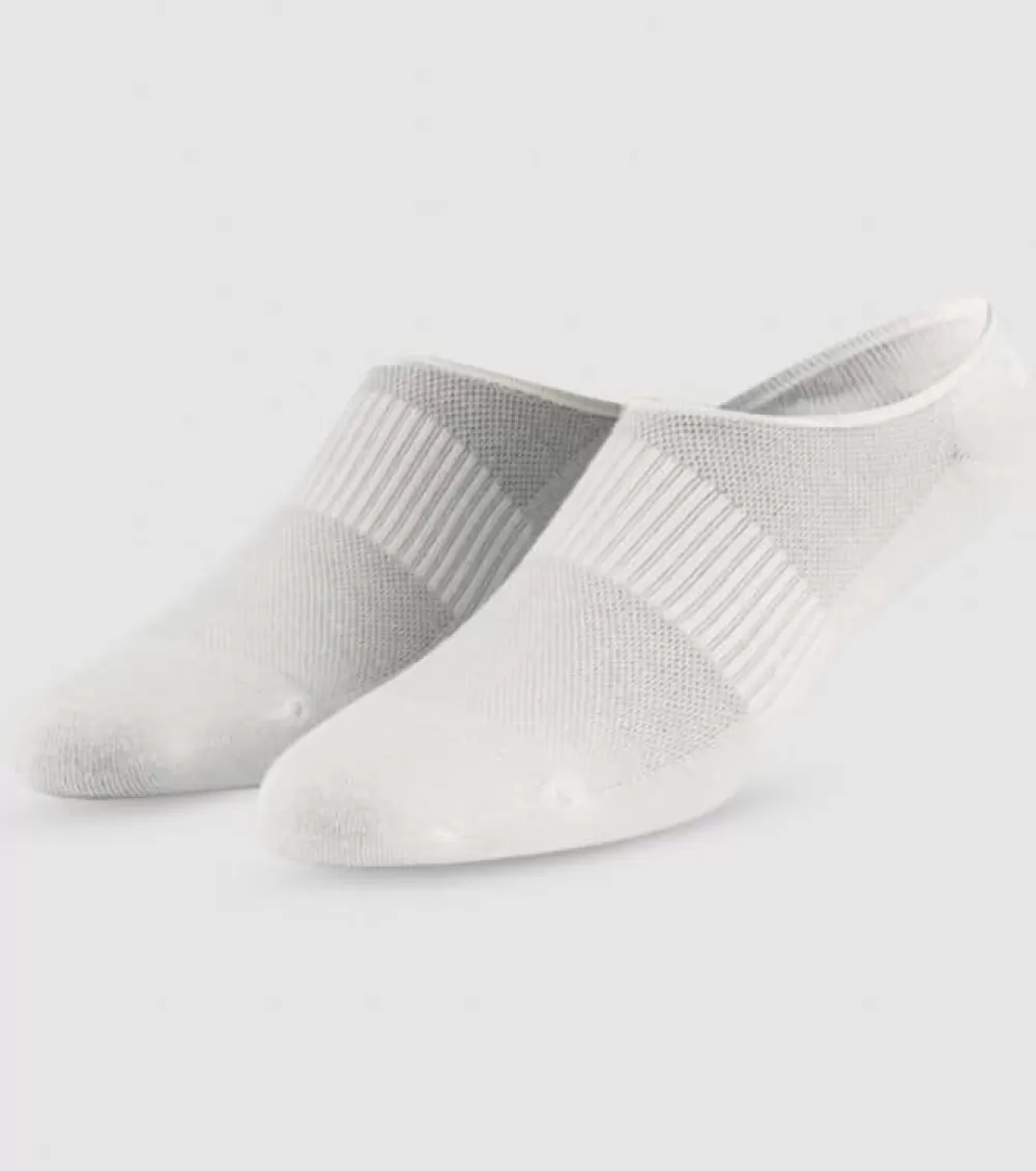 Shop TAF Brand The Athletes Foot Invisible Socks 2 White