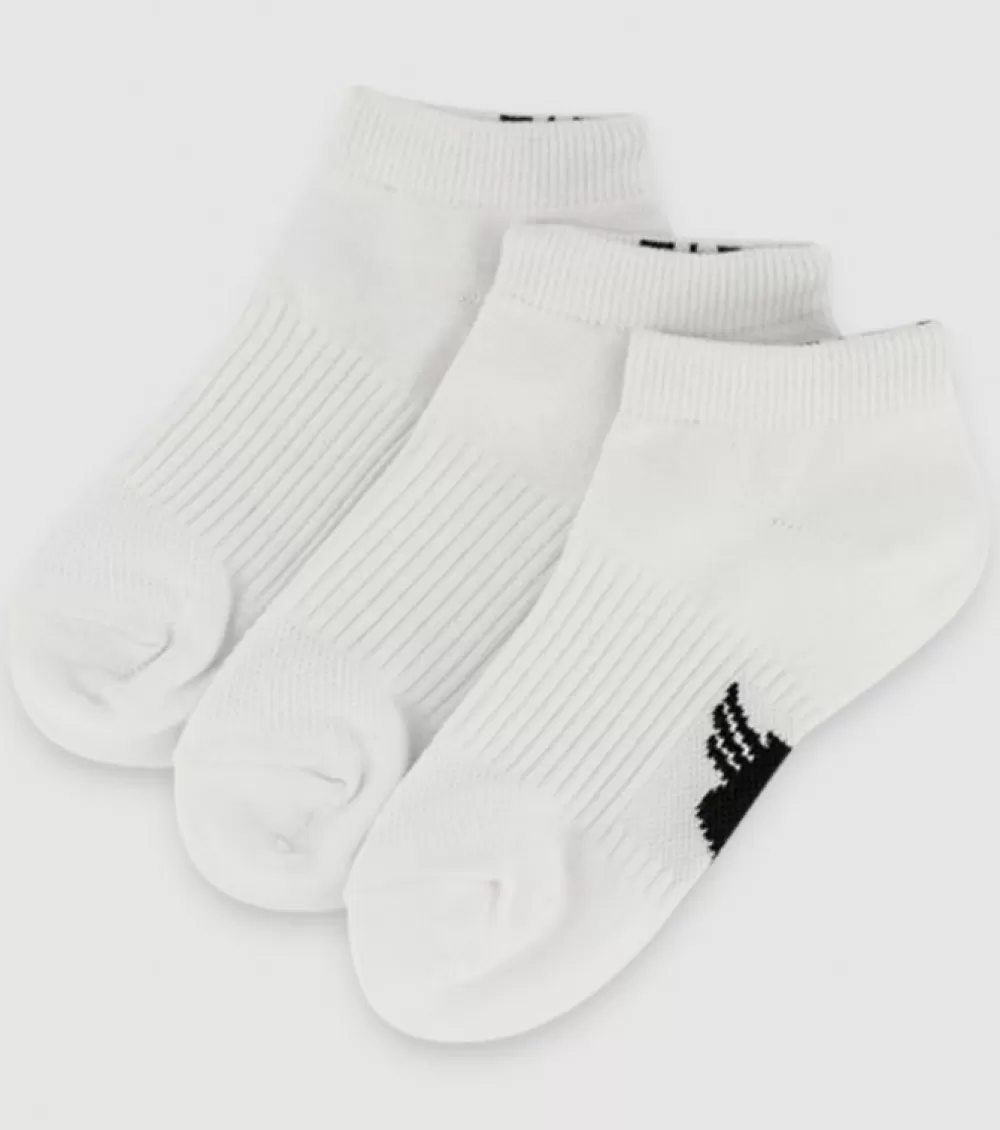 Discount TAF Brand The Athletes Foot Mini Crew Socks 3 Pack Kids White