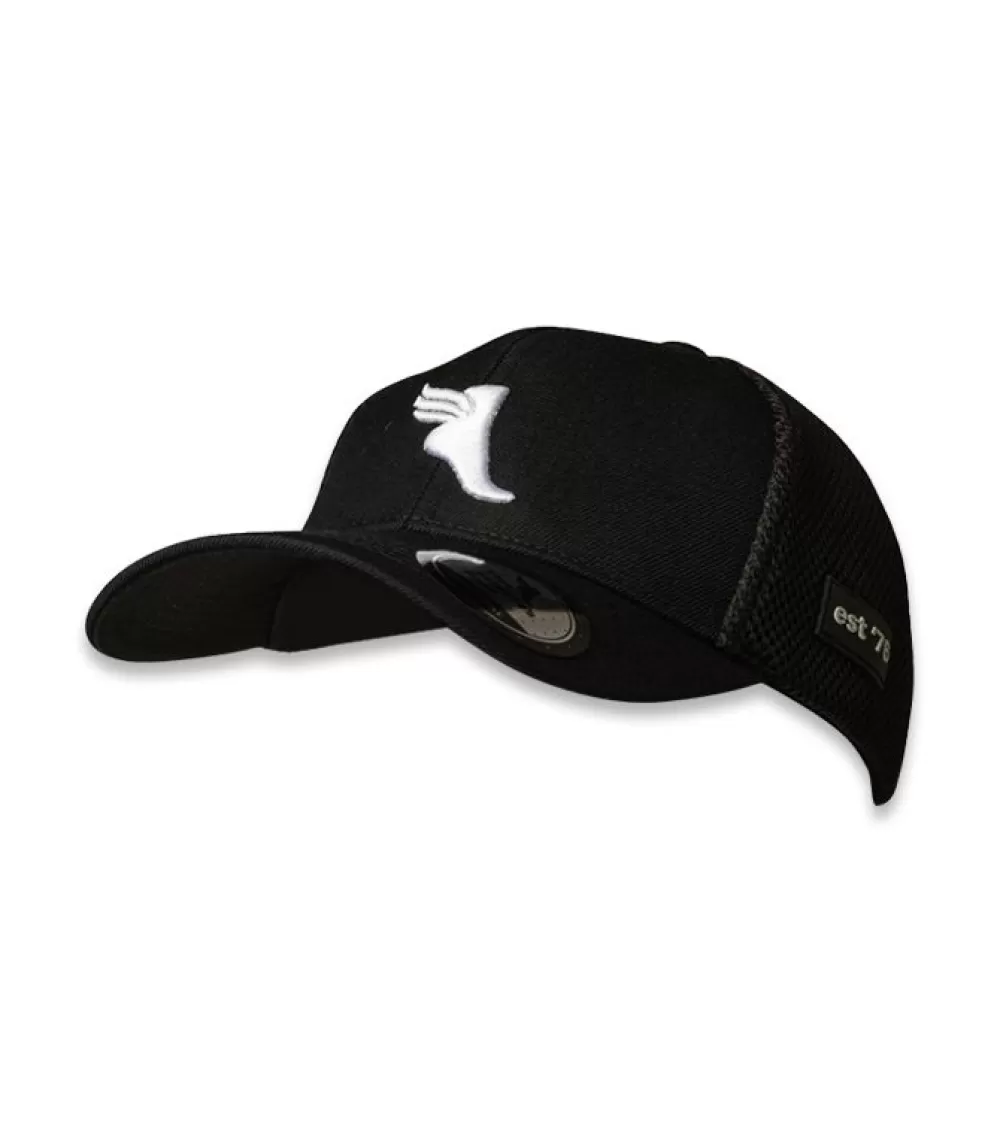 Cheap TAF Brand The Athletes Foot Peak Trucker Cap Black White