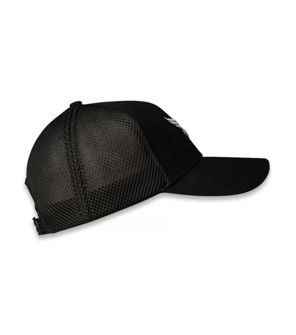 Cheap TAF Brand The Athletes Foot Peak Trucker Cap Black White