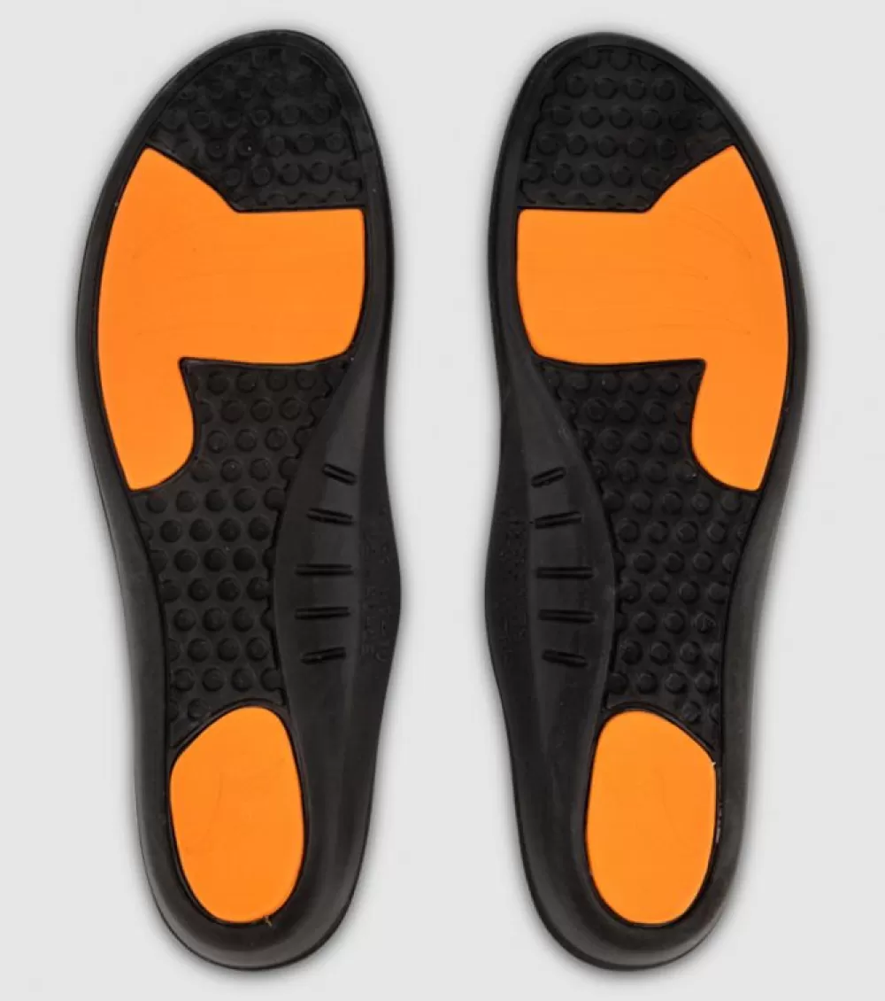 Best TAF Brand The Athletes Foot Reinforce Innersole Black Orange