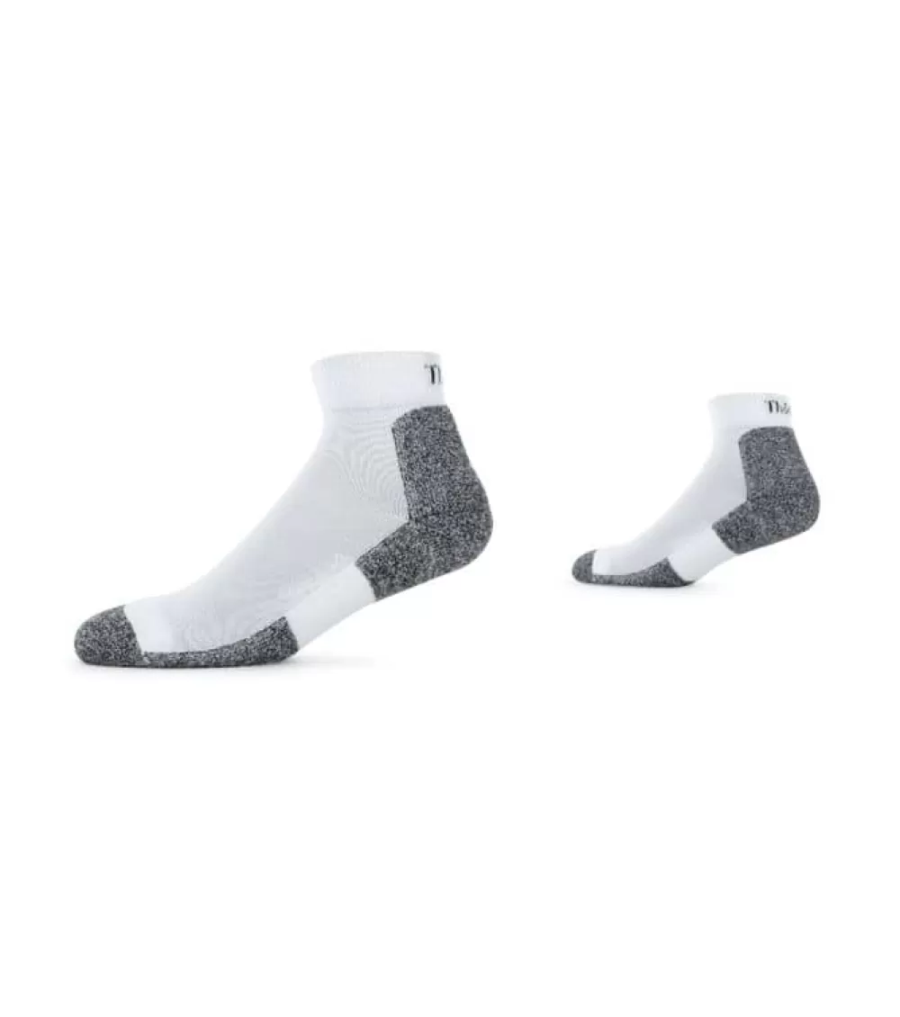 Clearance Thorlo Light Run Mini Crew White Black